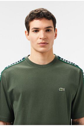تیشرت خاکی مردانه رگولار Lacoste - کد 923873445