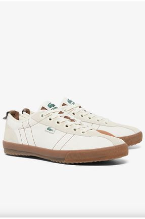 کفش اسنیکر نباتی مردانه بند دار Lacoste - کد 923876116