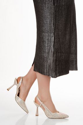 کفش پاشنه بلند کلاسیک بژ زنانه چرم مصنوعی PASSAGE SHOES - کد 924103088