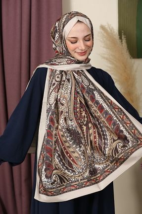 شال بژ زنانه پنبه ای aldyoo - کد 923901732