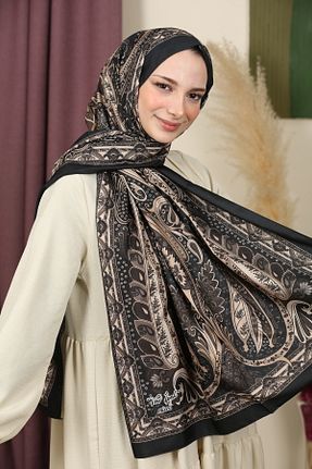 شال مشکی زنانه پنبه ای aldyoo - کد 923901701