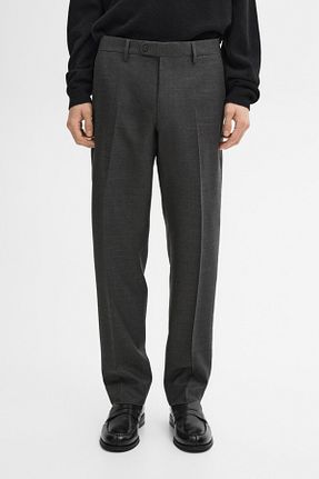 شلوار طوسی مردانه پشمی Massimo Dutti - کد 881890078