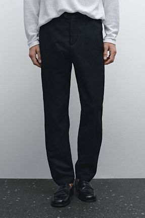 شلوار آبی مردانه پنبه ای Massimo Dutti - کد 900599074