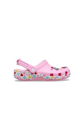 صندل صورتی بچه گانه پاشنه تخت Crocs - کد 923909048
