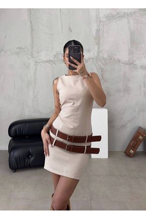 لباس بژ زنانه بافتنی Entrendburada - کد 923921476