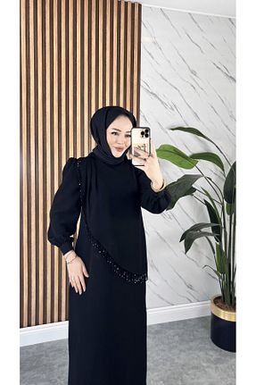 لباس حجاب مشکی زنانه رگولار Tesettür LARİM - کد 923947317