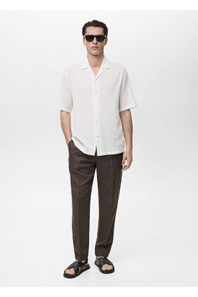 پیراهن سفید مردانه رگولار MANGO Man - کد 923947626
