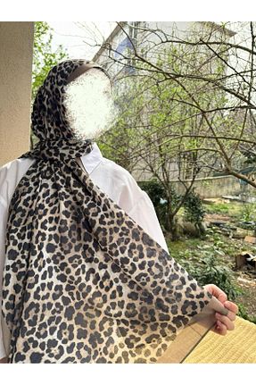 شال خاکی زنانه Kesik Elyaf shalby - کد 923949937