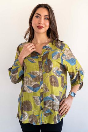 بلوز سایز بزرگ رنگی زنانه Gömlek citycenterfashion - کد 923959233