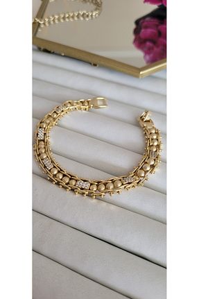دستبند استیل (فولاد) طلائی زنانه استیل (فولاد) YİĞİTKARANAKSESUAR - کد 923961921