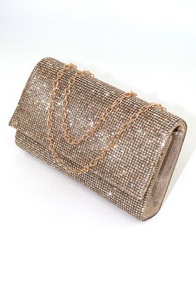 کیف مجلسی زرد زنانه پارچه ای KEEBA - کد 923987910