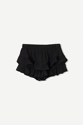 دامن مشکی زنانه ویسکون Bershka - کد 924544906