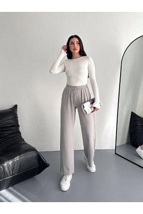 شلوار طوسی زنانه پنبه ای Noa Noa - کد 923997589
