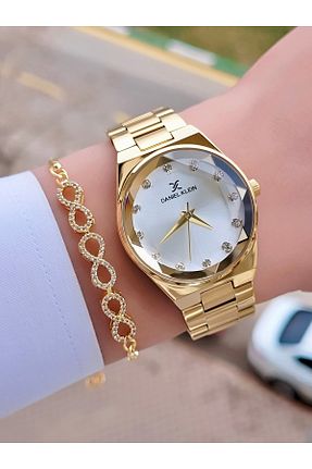 ساعت مچی طلائی زنانه 31-35 میلی متر Daniel Klein - کد 686913523