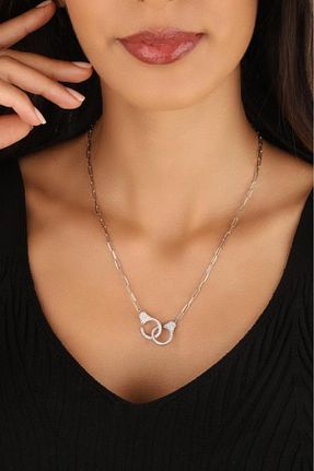 گردنبند نقره طلائی زنانه 925 عیار Mistik Silver - کد 175052309