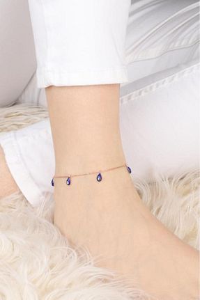 خلخال نقره آبی زنانه Mistik Silver - کد 96992231