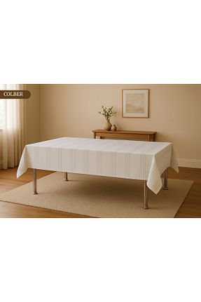 رومیزی سفید پلی استر Sivalde - کد 905731106