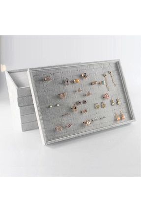 نظم دهنده کمد طوسی پارچه MeGass Dekor - کد 358718047