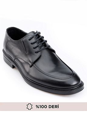 کفش کلاسیک مشکی مردانه چرم خالص depderi - کد 924043571