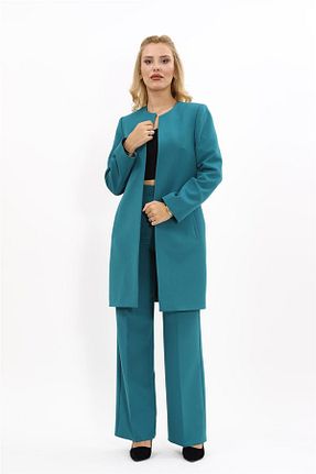 ست بالاتنه و پائین تنه فیروزه ای زنانه بافتنی ÖNDER ÖZSOY - کد 924556874