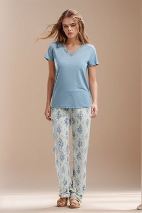 ست لباس راحتی طوسی زنانه ساده Loule - کد 924067544