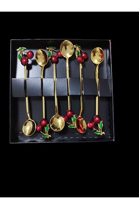قاشق و چنگال و کارد طلائی 6 نفره Genel Markalar - کد 810675659