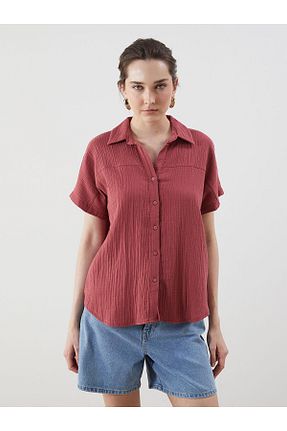 پیراهن قرمز زنانه رگولار LC Waikiki - کد 924076552