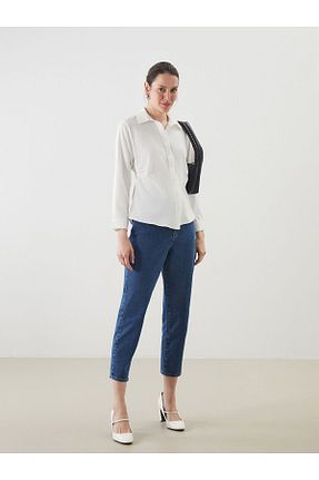 شلوار جین آبی زنانه پاچه ساده LC Waikiki - کد 924562265