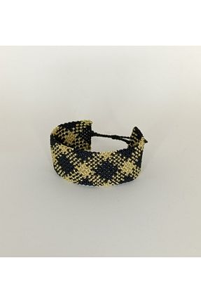 دستبند جواهر مشکی زنانه سنگ طبیعی HOBİ - کد 924076889