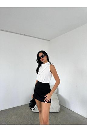 بلوز سفید زنانه ساده Kinzi - کد 924076053