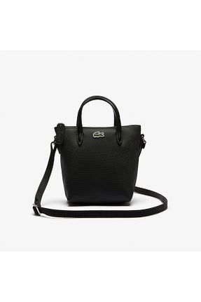 کیف دوشی مشکی زنانه چرم مصنوعی Lacoste - کد 199875566