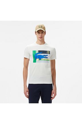 تیشرت سفید مردانه رگولار Lacoste - کد 924102472