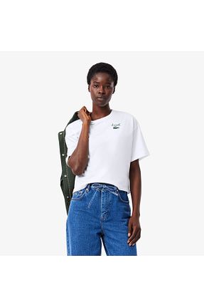 تیشرت سفید زنانه رگولار Lacoste - کد 924102386