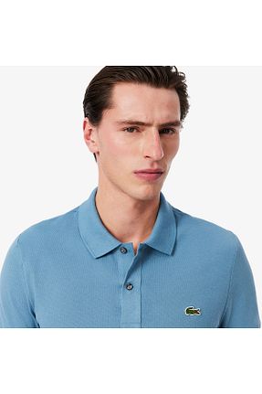 پولوشرت آبی مردانه رگولار Lacoste - کد 924101938