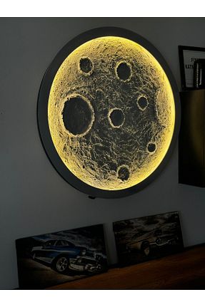 محصول دکوراسیون دیوار طوسی فلزی Moon - کد 924107418
