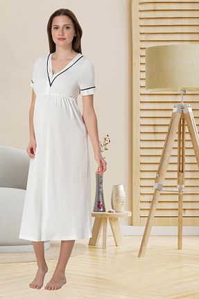 لباس شب بارداری نباتی زنانه ساده Lohussa - کد 924107232