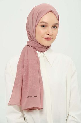 شال صورتی زنانه شیفون Madame Polo - کد 924111422