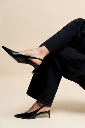 کفش پاشنه بلند کلاسیک مشکی زنانه پلی اورتان Pull & Bear - کد 906084638
