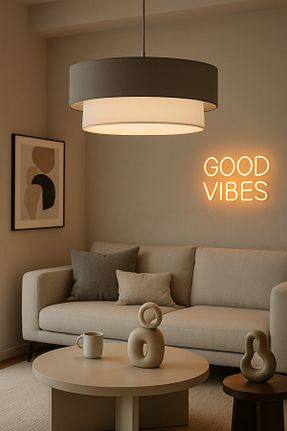 لوستر طوسی پلاستیک Vivido Abajur - کد 144212671