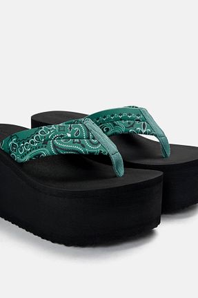 دمپائی مشکی زنانه چرم لاکی Pull & Bear - کد 924581306