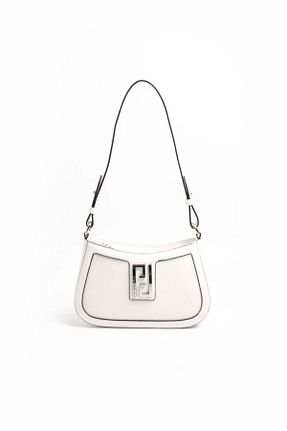 کیف پستچی سفید زنانه چرم مصنوعی Silver Polo - کد 924628648