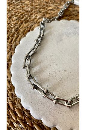 گردنبند استیل ( فولاد ) زنانه استیل (فولاد) Aura - کد 924160687