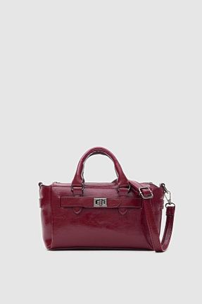 کیف پستچی زرشکی زنانه چرم مصنوعی Shule Bags - کد 892485731