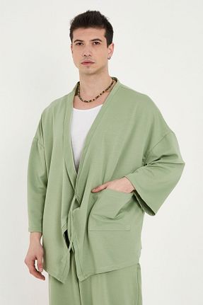 کیمونو و کافتان سبز زنانه پنبه پلی استر RELAXL - کد 924174508