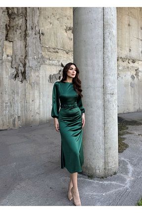 لباس سبز زنانه بافتنی Sindimoda - کد 924169325