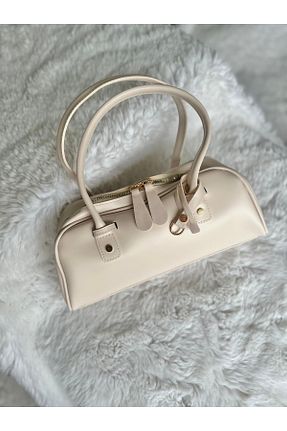 کیف دوشی بژ زنانه چرم مصنوعی shop - کد 924177614