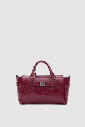 کیف پستچی زرشکی زنانه چرم مصنوعی Shule Bags - کد 892485731