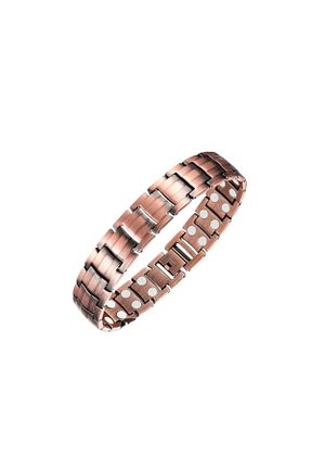 دستبند استیل (فولاد) رنگی مردانه مس Sevilgülgünfinecrafts - کد 924205644