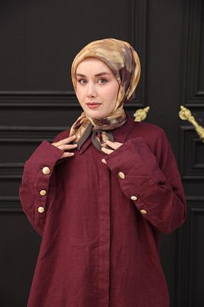 روسری طوسی پنبه ای Silk Home - کد 924204962