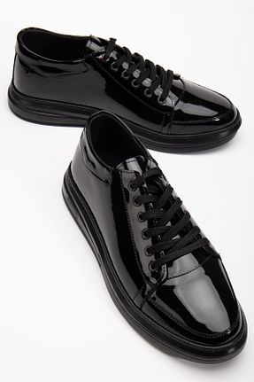 کفش اسنیکر مشکی مردانه چرم مصنوعی Zegeshoes - کد 922388280